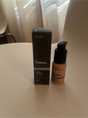 The Ordinary Serum Foundation in Light Pink Undertones with Black Pump